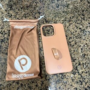 Loopy Case Brown IPhone 15 Pro Max Case with Loop